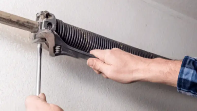 Garage door spring repair hardware