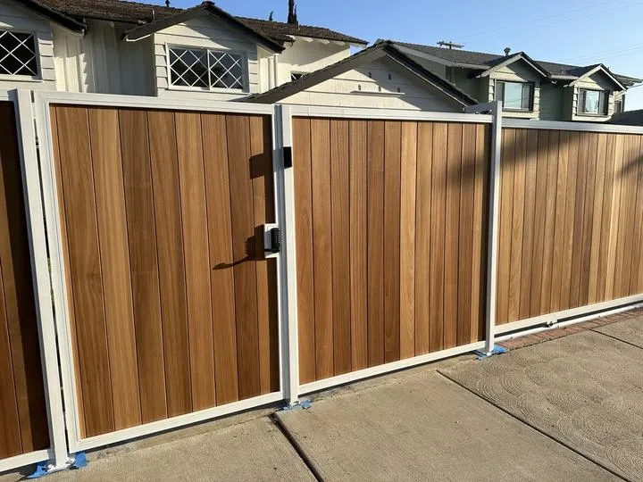 Pedestrian gate and infill detail
