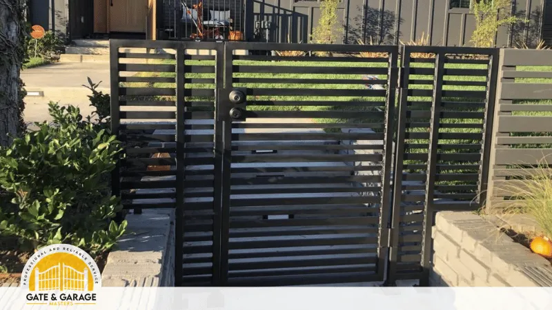 Pedestrian gate installations
